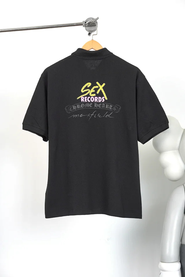 Item ID 9068 CH Mattyboy Sex Record Exhibition Limited POLO Vermilion Printed Polo