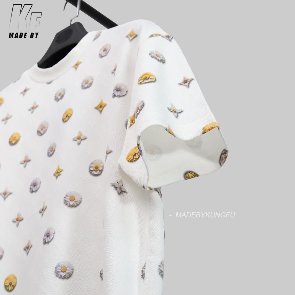 1V Daisy Monogram Jacquard tee