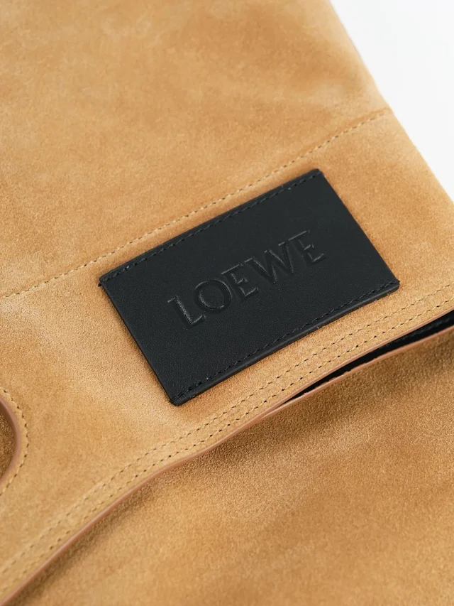 Item ID 9088 LOE Bob special structure hand-held hollowshoulder bag imported thick suede foldable design leather patch cowhide
