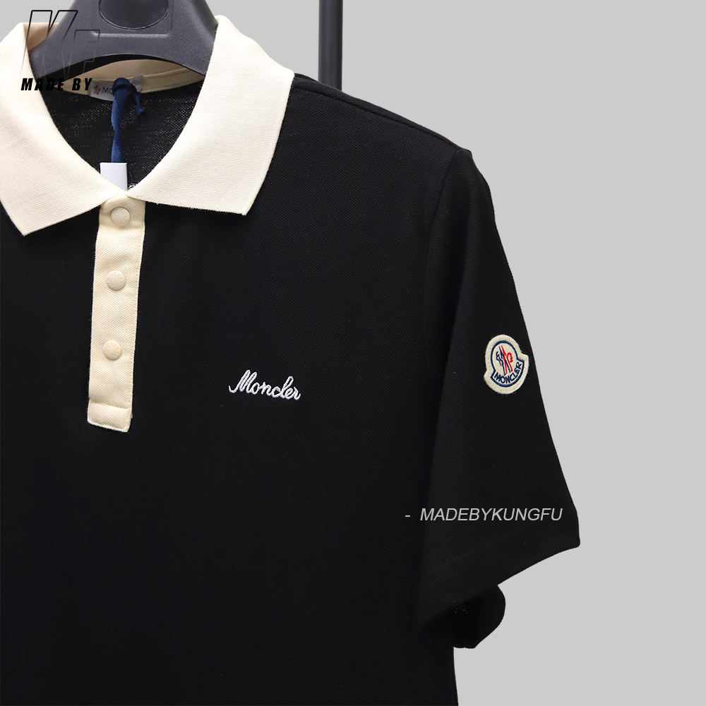 MON color block polo