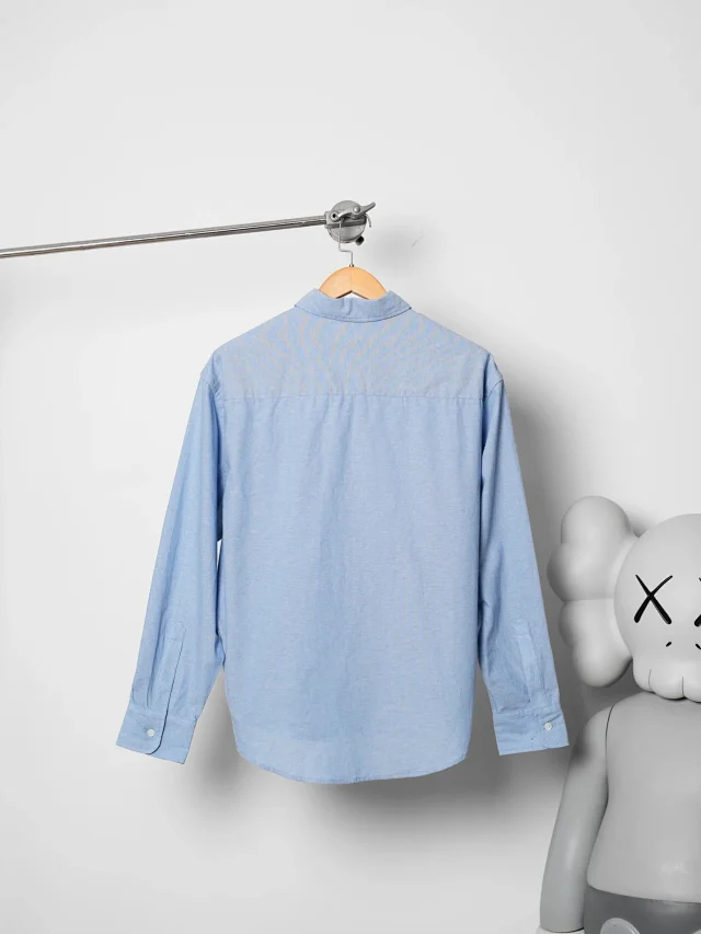 Item ID 9097 Ami Paris Natural Shell Button Pure Cotton Youth Cloth Embroidery ADC Heart Box Long-sleeved Shirt