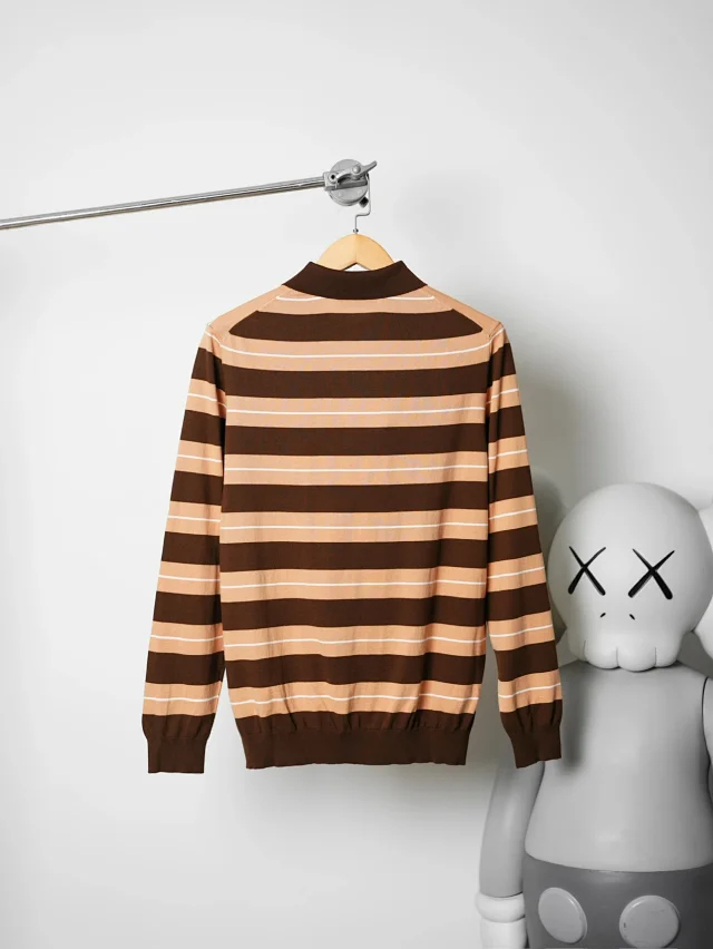 Item ID 9105 M1UM1U Dyed yarn, flatbed machine circular knitting SS25 summer series cotton knitted embroidered logo polo shirt,