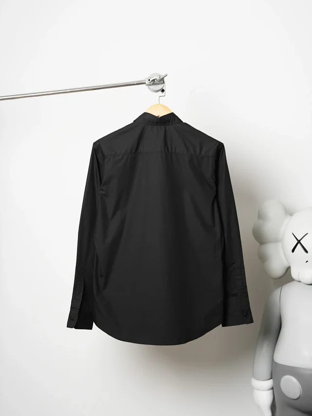 Item ID 9098 BBR Battle Horse Embroidery Dye-to-Color Yarn 40-Count Mercerized Twill SS26 Long-Sleeve Checkered Rolled-Edge Cotton Poplin Shirt