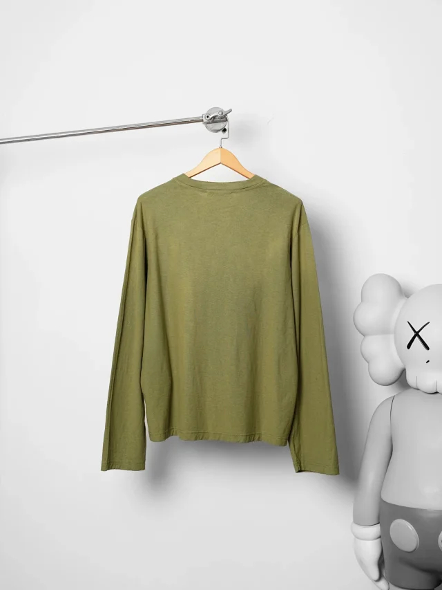 Item ID 9114 Acne 1996 Series Classic Chest Retro Logo Pattern Round Neck Long Sleeve T-shirt