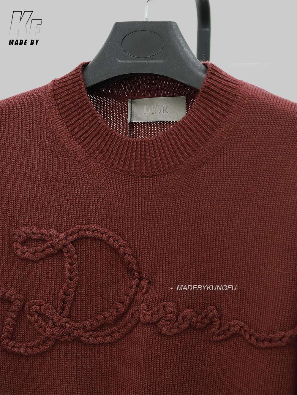 D1or wool rope knit sweater