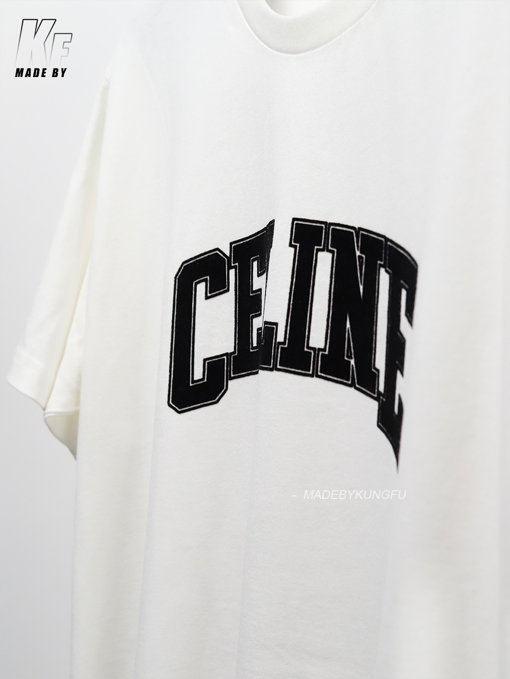 CE Flocking printing tee