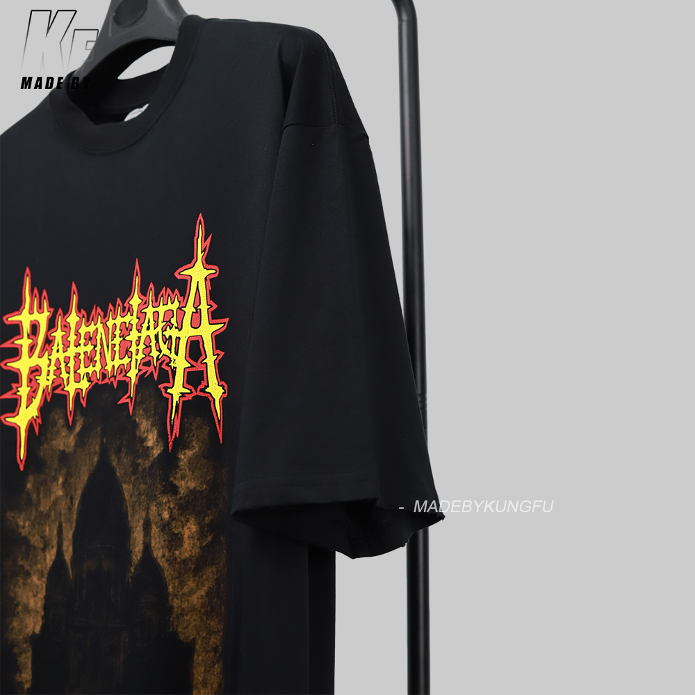 【Kornit printed】BLCG flame castle T-shirt