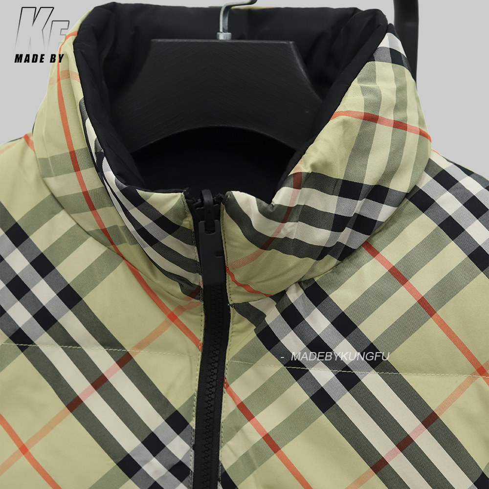 BBR两面穿羽绒马甲 格子