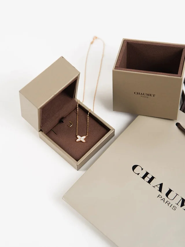 Item ID 9055 Chaumet Beauty - Natural Fritillaria in Paris ➕ Electroplated K Gold LienIs Lifetime Series Necklace for Women, Adjustable