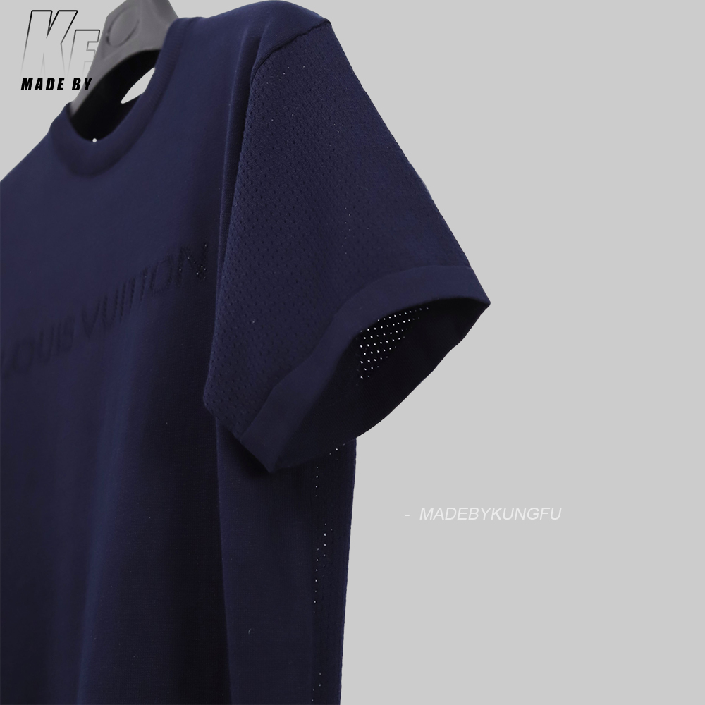 1V openwork knitting tee