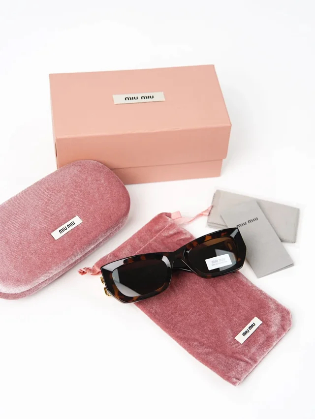 Item ID 9073 M1U Exclusive Hardware Accessory with letter carving, irregular shaped temple, black sunglasses, available in prescription