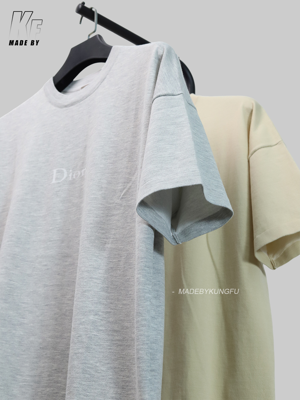 D1or oversized loose knitted jacquard tee
