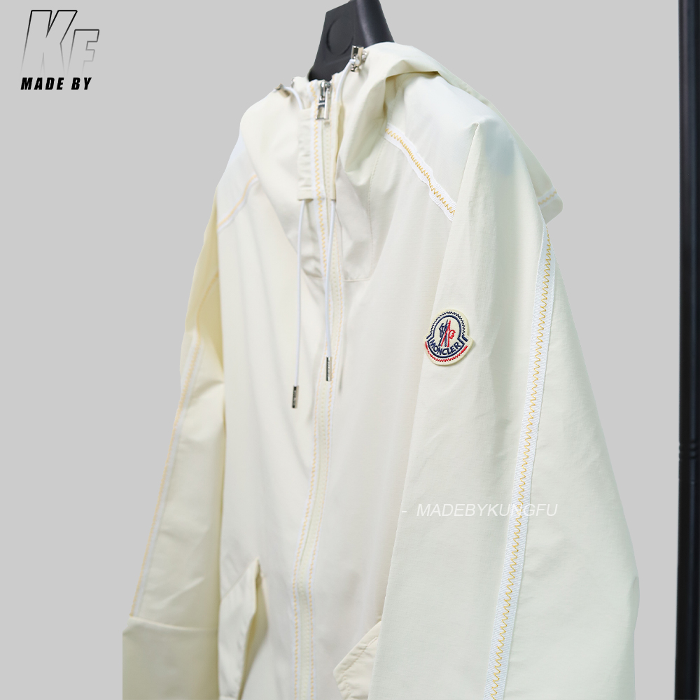 MON Orange stitched windbreaker - tear resistant tech