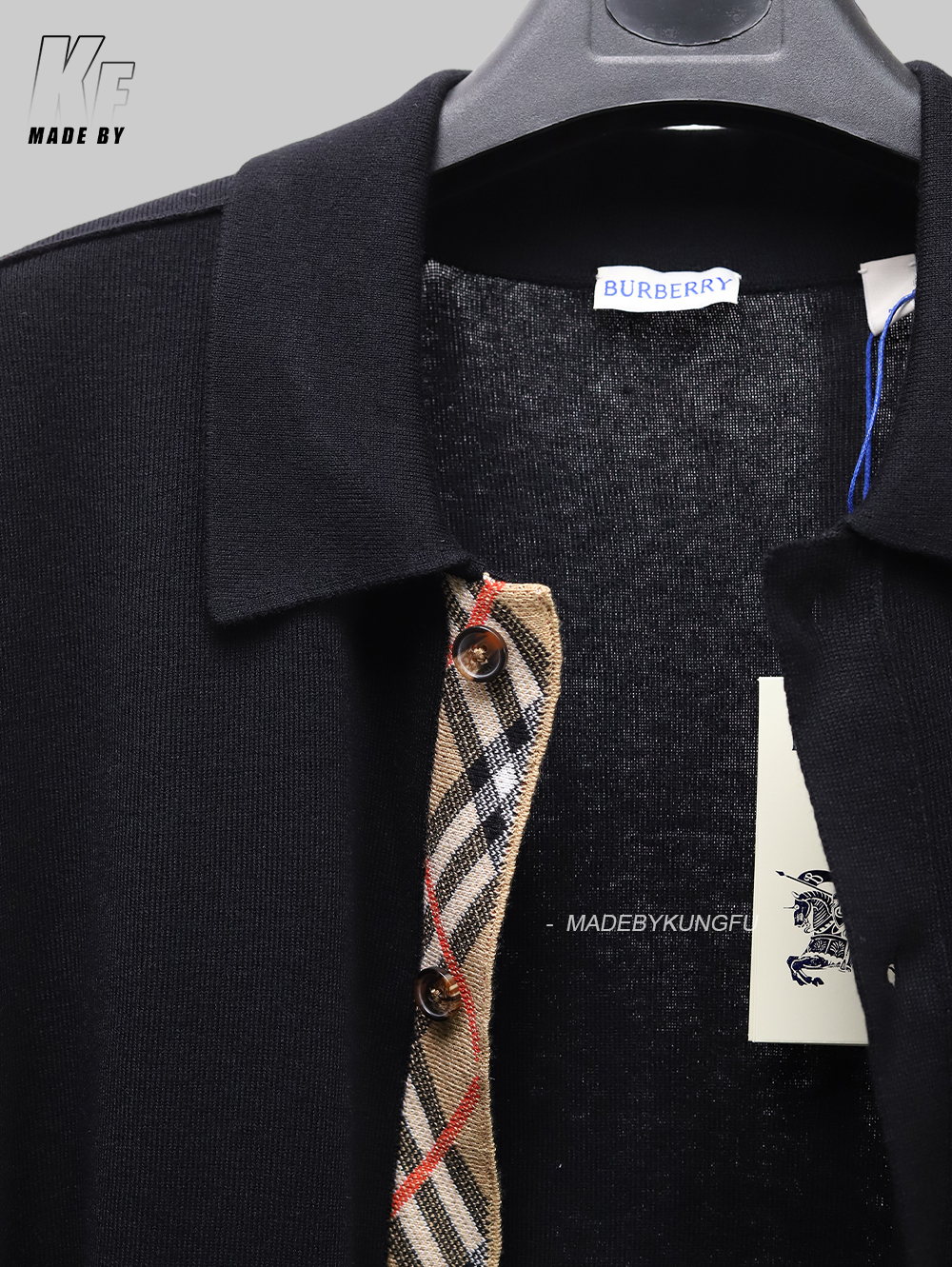 BBR 100% wool button up polo