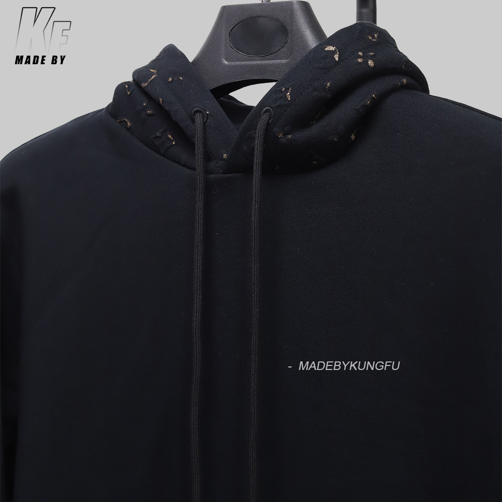 1V Embossed ink hoodie