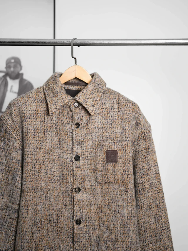 Item ID 9102 LOE 80_Wool composition, full set of custom accessories, SS26 spring and summer series wool blended jacket and shirt