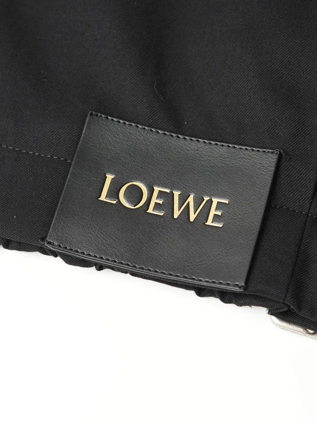 Item ID 9103 LOE FW25 runway collection full set of hardware mold opening custom brand leather label, wool silk belt, lapel, pure color zipper opening jacket