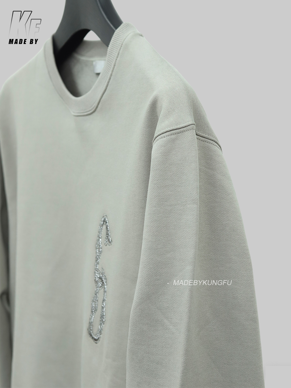 Dior CD字母圆领卫衣 灰色