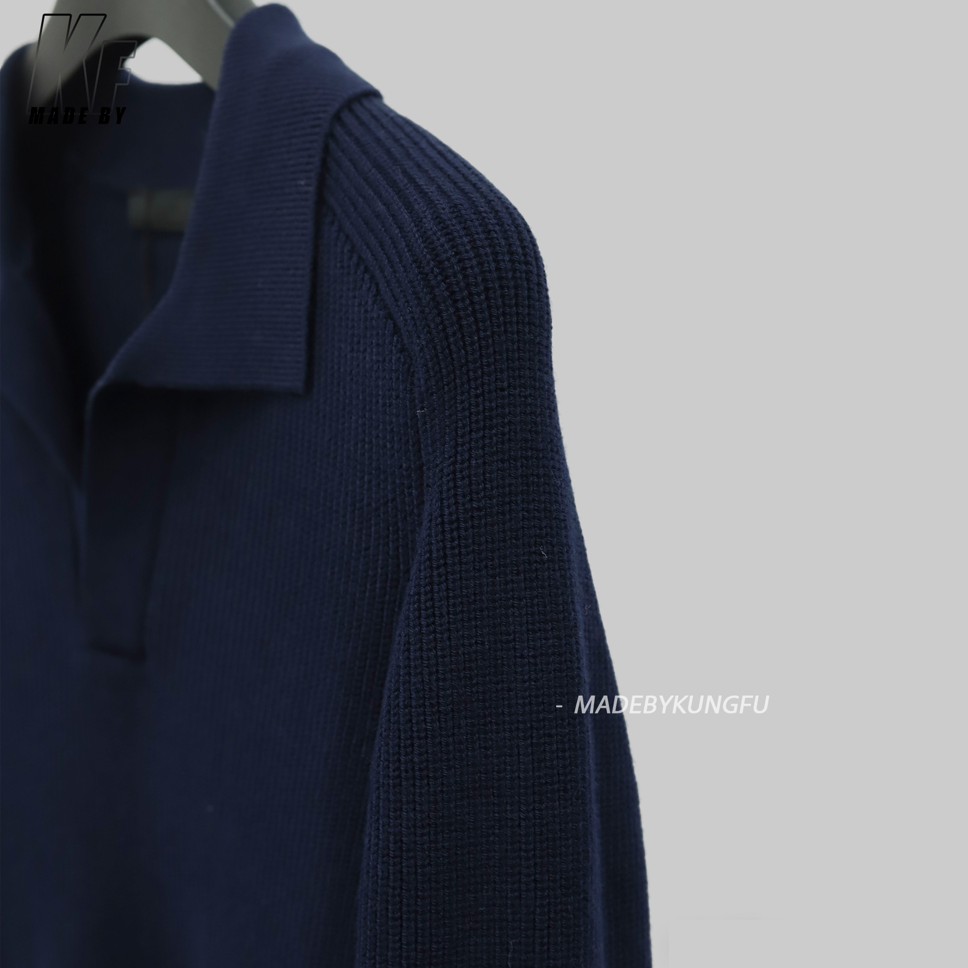 PRADA polo毛衫 藏青色