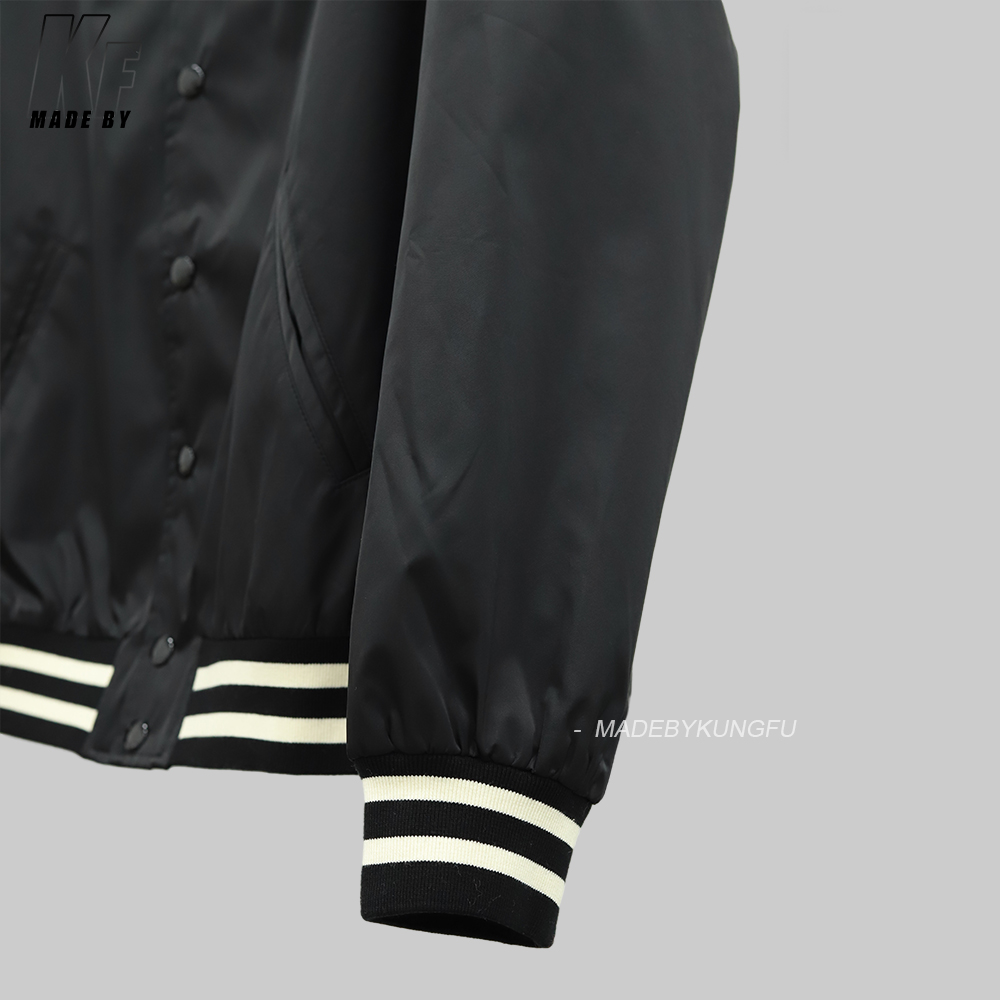 Celine 领子棒球扣子夹克 黑色