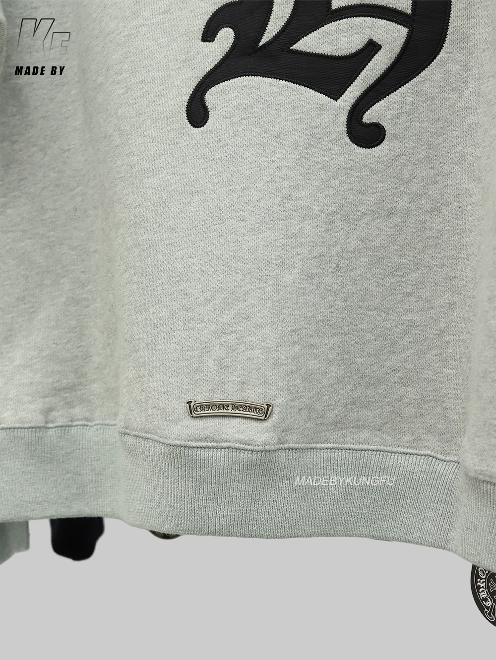 CH克罗心十字连帽卫衣 灰色