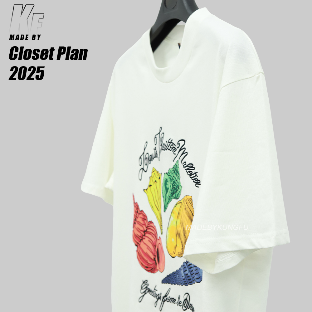 1V Conch Embroidery T-shirt