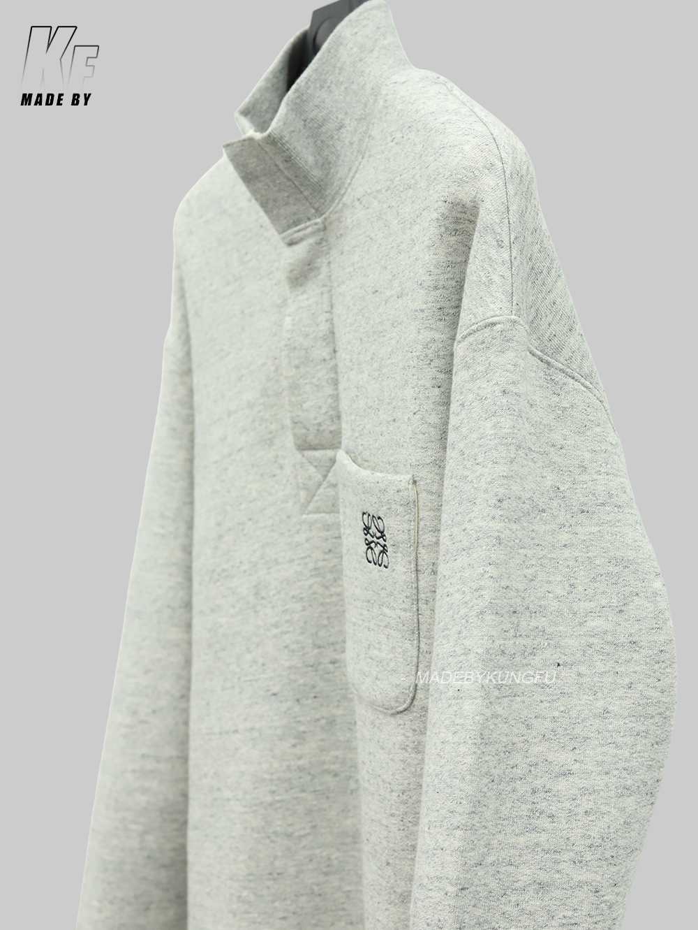 Loe High-neck fleece sweater