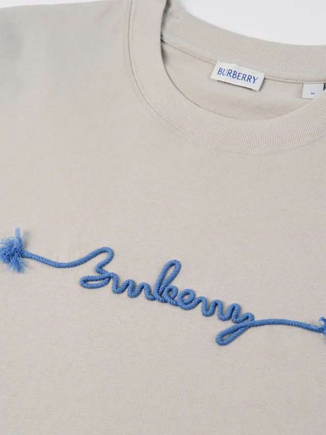 Item ID 9012 BBR SS25 letter printed round neck short sleeved shirt