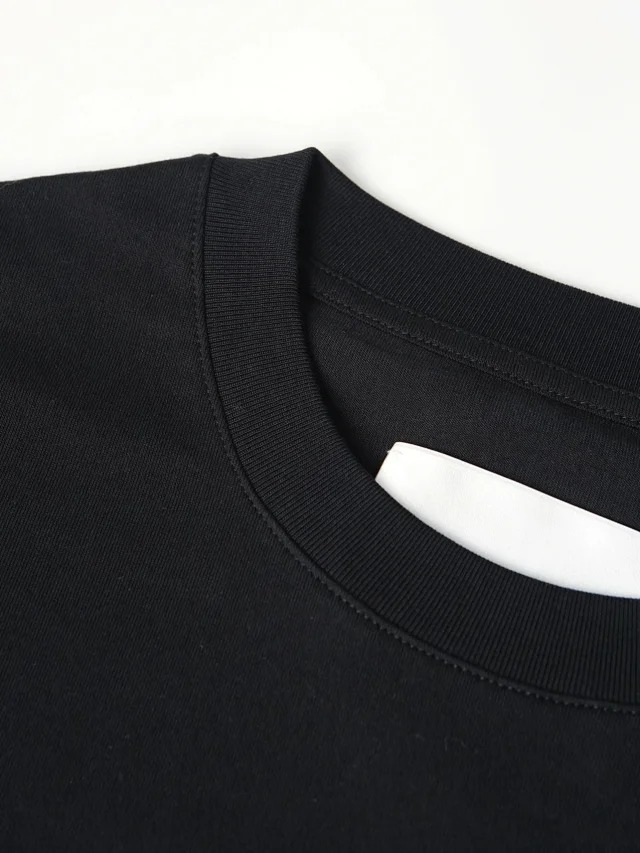 Item ID 9029 JIL SANDER Flat Bottom Round Neck Short Sleeve T-shirt Loose fit