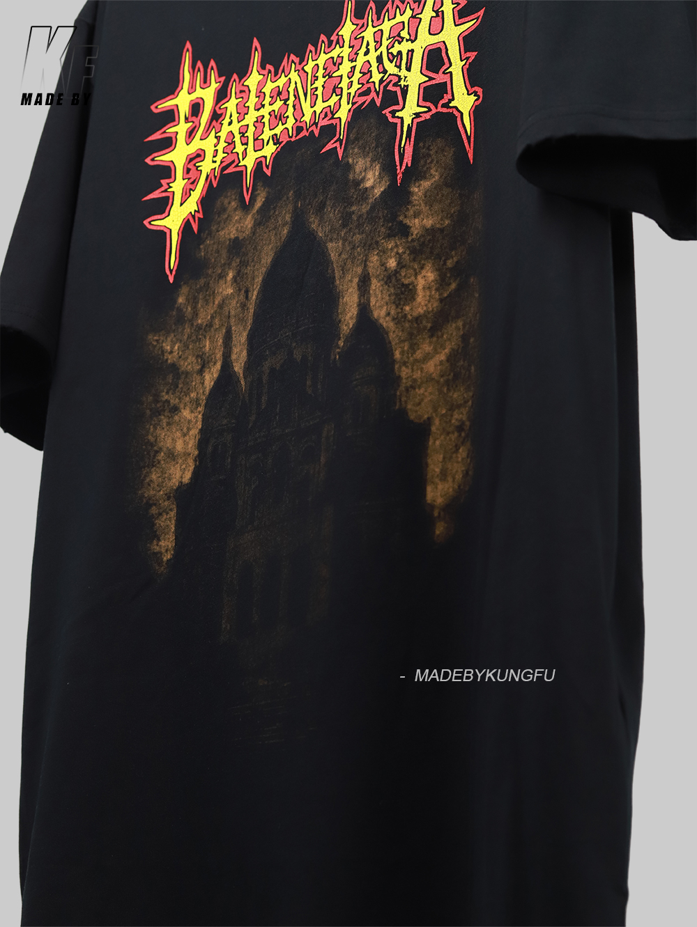 【Kornit printed】BLCG flame castle T-shirt