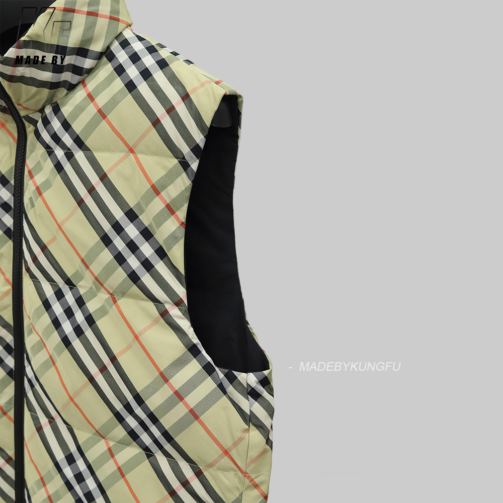 BBR两面穿羽绒马甲 格子