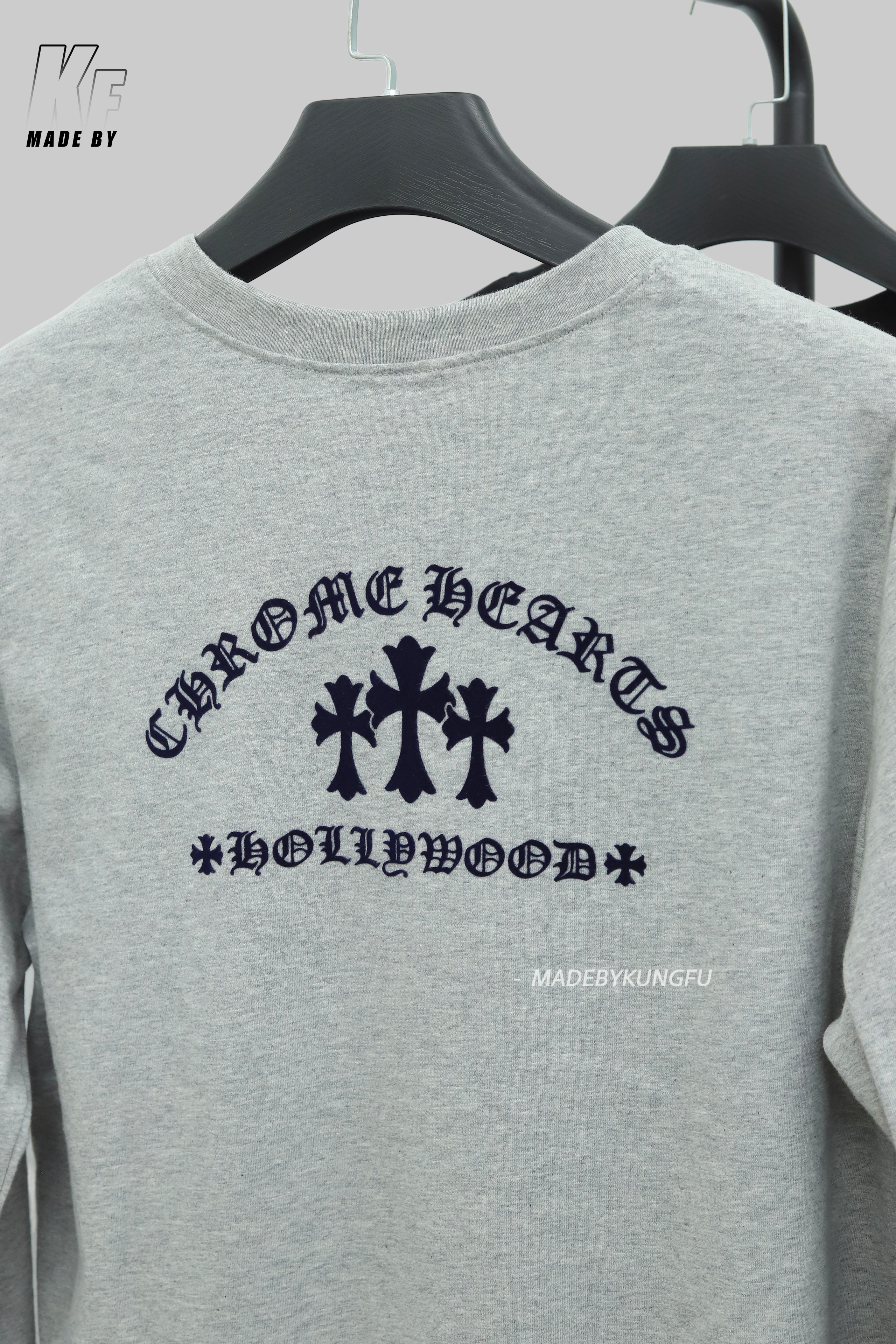 克罗心十字长袖 灰色