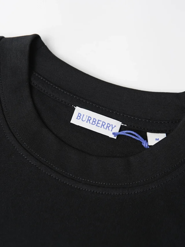 Item ID 9053 BBR Double color optional double embroidery technique round neck cotton knitted T-shirt