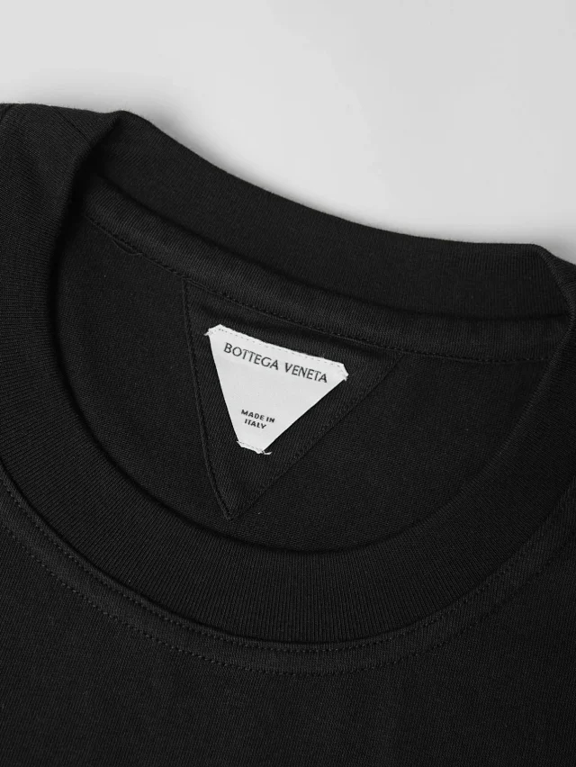 Item ID 9061 BV Imported Cowhide Material Pure Hand Woven Solid Color Cotton Elastic Knitted Short Sleeve