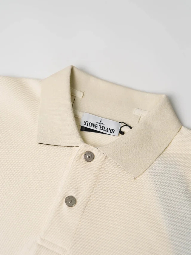 Item ID 9065 SI Customized Vermilion Cloth FLOOFIT Old Money Style LOGO Button Short Sleeve Polo Shirt