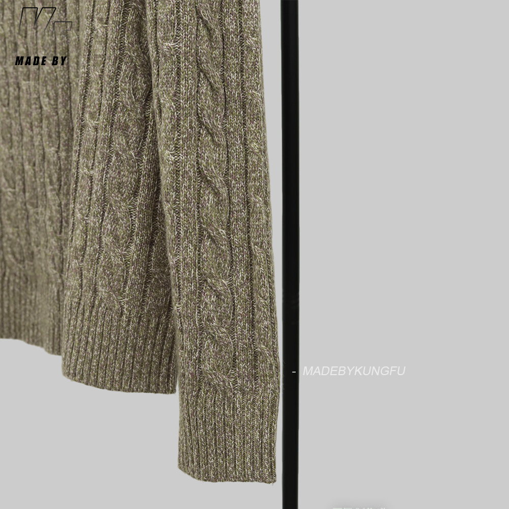 LP诺幽翩雅半拉链毛衣 沙色