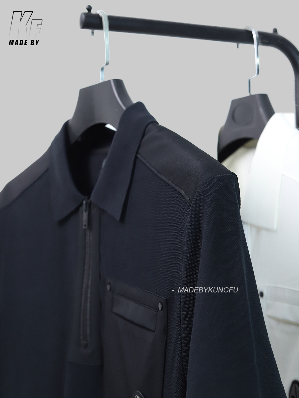 MOOSE KNUCKLE zip polo