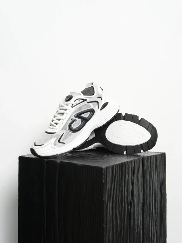 Item ID 9078 D1OR B30 CD logo shoes, simple lace up running shoes, low cut lifestyle casual shoes