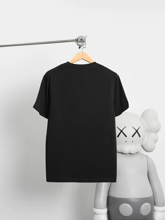 Item ID 9080 D1OR 1947 Embroidered Coast Original Yarn SS26 Spring Men's Collection Loose Cotton Plain Knitted T-shirt