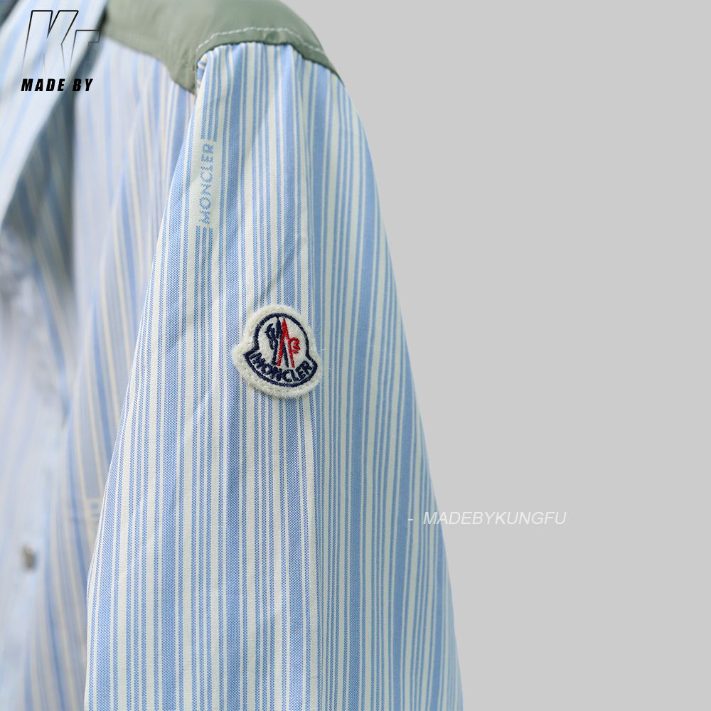 MON striped patchwork shirt