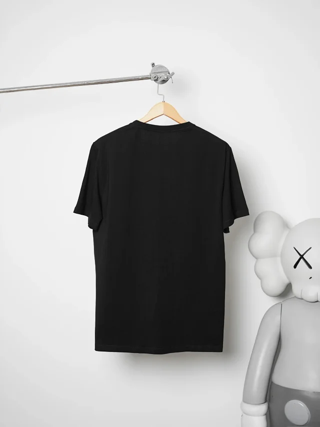 Item ID 9086 LOE Two Color Fixed Dyeing Yarn Precollection Series Cotton Solid Color Short Sleeve T-shirt Loose Edition