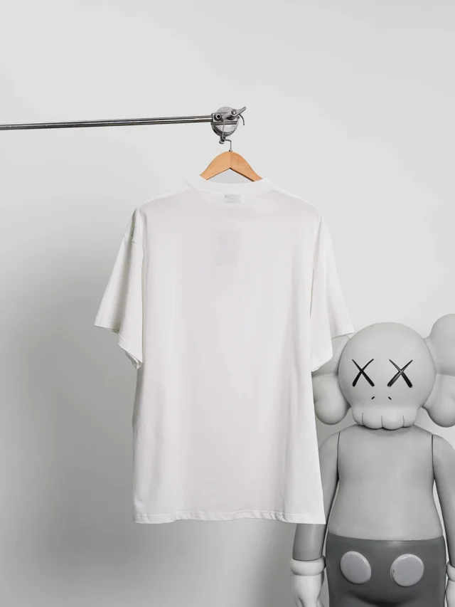 Item ID 9093 BLCG printed embroidery imported adhesive material round neck short sleeved T-shirt loose fit