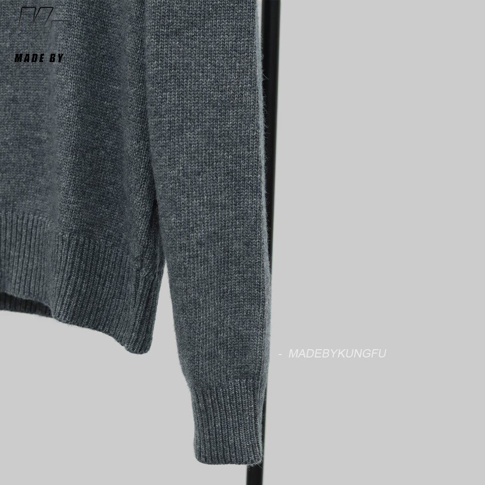 PRADA拉链开合毛衣 灰色