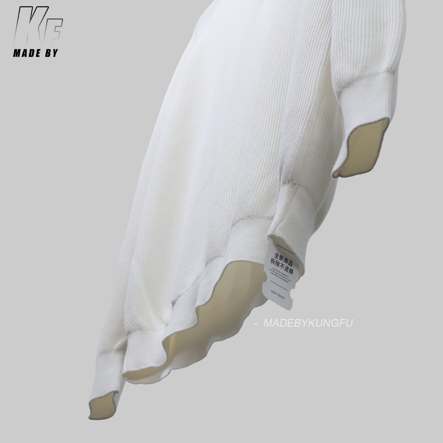 BC quarter zipper vertical knit sweater