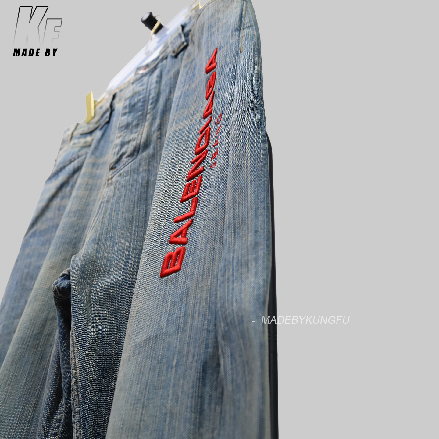 BLCG 3D Embroidered Loose Jeans