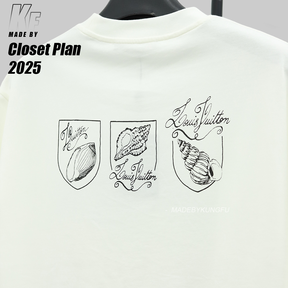 1V Conch Embroidery T-shirt