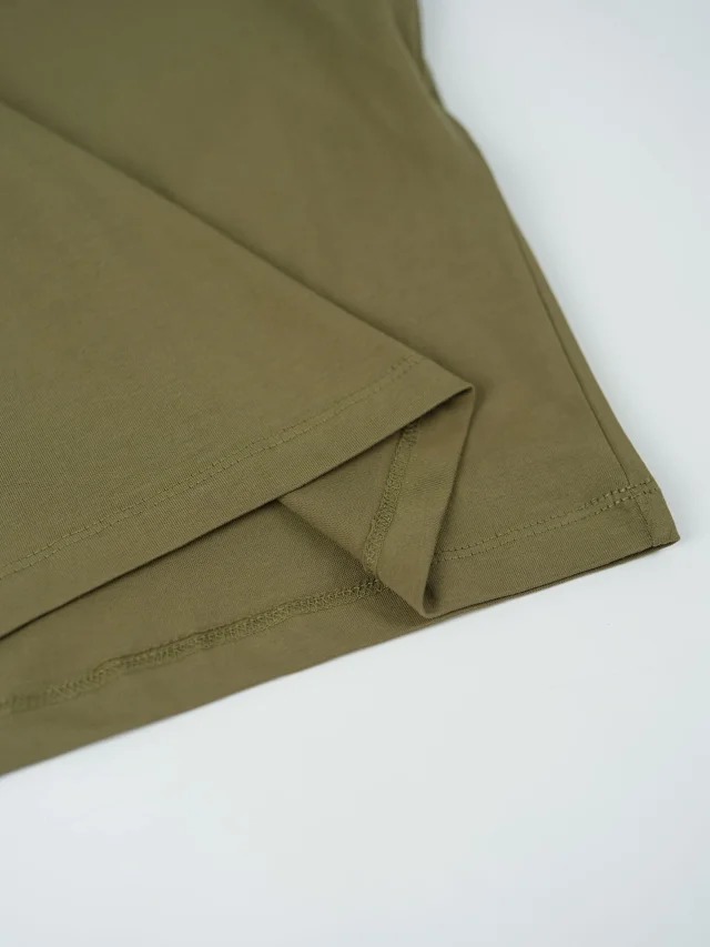 Ami Crochet Letter Round Neck Short Sleeve Night Osmanthus Green