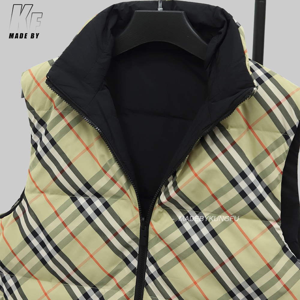 BBR两面穿羽绒马甲 格子