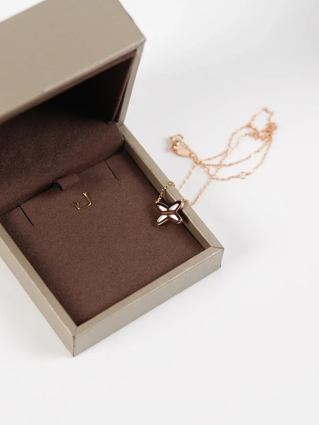 Item ID 9055 Chaumet Beauty - Natural Fritillaria in Paris ➕ Electroplated K Gold LienIs Lifetime Series Necklace for Women, Adjustable