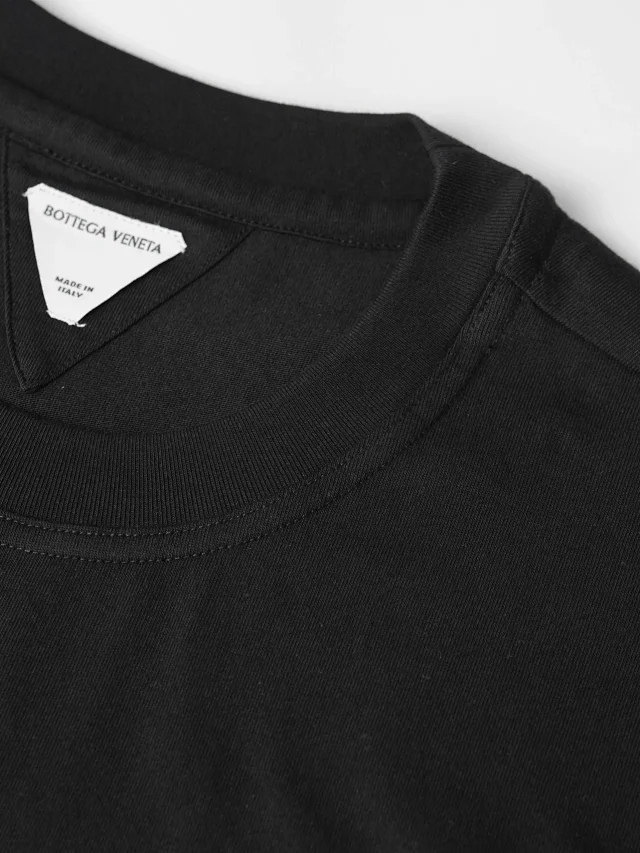 Item ID 9061 BV Imported Cowhide Material Pure Hand Woven Solid Color Cotton Elastic Knitted Short Sleeve